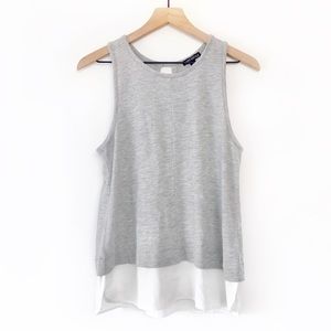 J. CREW MERCANTILE • Layered Hem Drape Tank Top
